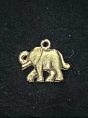 Brass Tone Elephant Pendant/Charm